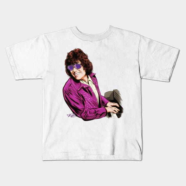 Ronnie Milsap - An illustration by Paul Cemmick Kids T-Shirt by PLAYDIGITAL2020